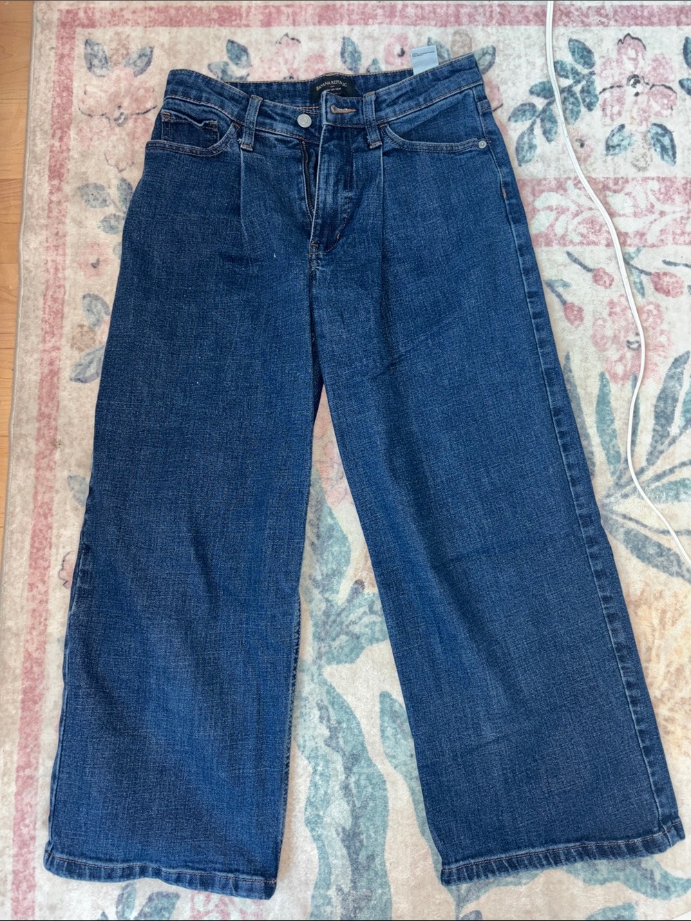 Banana Republic Dark Blue Wide-Leg Jeans